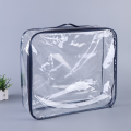 PVC Transparent Plastic Quilt Blanket Packaging Bag  organiser bedsheet packing bags baby diaper bag High Quality Comfortable Single & Double Blanket. 