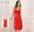 New Random and Tranding Fashion Design For long Nighty IN Sleeping Dress For Comfortable In Party Club Material In Net Fabric Nighty For Penty Important Quality Multicolour In All Size In We Can Send Any Colour. 