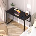 Folding Desk for Small Spaces, 39.4 in No-Assembly Small Computer Desk for Home Office, Space Saving Foldable Table Study Office Desk, Black. 