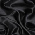 Inayat Arts Black Satin Silk Shiny Fabric Imported Korean - Womenswear |  used for inners, shirts, blouses, Maxi and womens fashion design dresses.. 