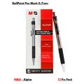 M&G Retractable Alpha BallPoint Pen Black Ink ( 12 Pcs Pack ). 