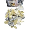 WHITE AND SILVER COLOR THEME PARTY DECORATION BALLOONS SET - LATEX BALLOONS - TRANSPARENT BALLOONS - ARCH TAPE - DOT DOUBLE TAPE. 