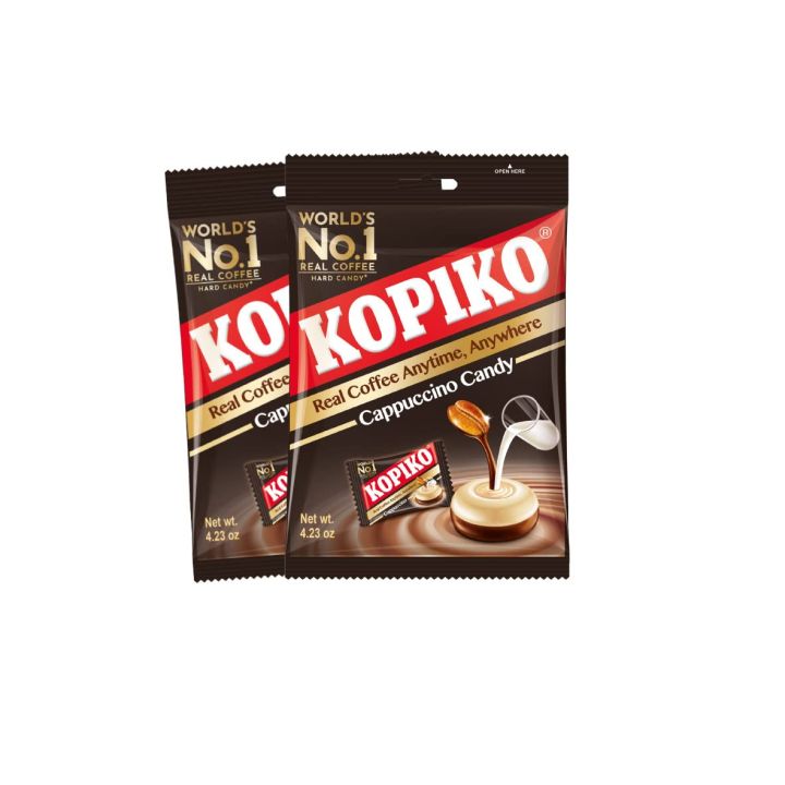 Kopiko Cappuccino Candy – Kopiko Coffee Candy Made of Real Coffee Beans from Indonesia – Contains Real Coffee Extract for Better Taste – Coffee Bulk Candy – World’s Best Coffee Candy 175 g (pack of 2)