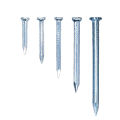 pack of 30 - 2 Inch Hardened Steel Concrete Nails for Wall - Silver. 
