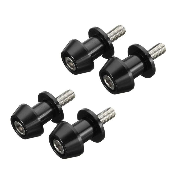 4Pcs M6 X1.5 Motorcycle Cnc Swing Arm Sliders Spools Stand Screw for Yamaha Fz01 Fz03 Fz09 Fz10 Yzf R1 R3 R6 R25
