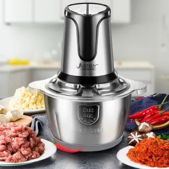 Stainless Steel 2 Speeds Big Capacity Electric Meat Grinder Food Processor Compact Body Design Beautiful Durable
