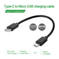30cm/100cm Type C to Micro USB Cable USB-C Male to Micro USB Male Cable For Phone. 