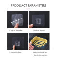 Double Layers Soap Holder Wall Mount Soap Dish Stick-on Soap Saver With Drain. 