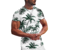 RiseUp Store - Men's T Shirt 3d Coconut Tree Printed Tops O-neck Hawaiian Short Sleeve Tees Fashion Beach Male Clothing. 