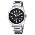 NAVIFORCE Watches for Men Fashion Casual Sports Wristwatch Stainess Steel Waterproof 3ATM with Luminous Hands Classic Calendar Display Quartz Watch NF9038. 