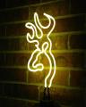Browning Buckmark Logo Neon Sign. 