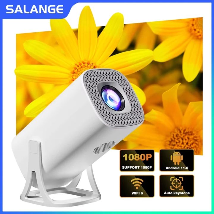 Salange S40 Smart Projector Android11 Support 1080P WiFi6 BT5.4 Allwinner Auto Keystone Pocket Beamer