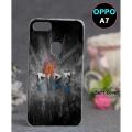Oppo A7 Bcak Cover - Fire Cover. 
