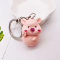 Mobile Key Chain Raincoat Pig Key Chain Summer Raincoat Key Chain Kawaii Animal Key Ring Cute Piggy Key Chain. 