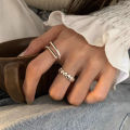 Lightweight Copper Ring Adjustable Heart Shape Women's Ring Stylish Punk Copper Jewelry for Birthday Gift Commute Solid Color Stainless Steel Finger Ring Exquisite Ring. 