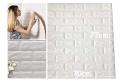 Wallpaper 70CMX77CM 1PCS Foam waterproof sticker for bedroom 3D lower prices flash sale White plain color Home Decor DIY Wall Decor Brick Stone design Living Room Kids Baby Room Bedroom Decorative Sticker Self-Adhesive Decoration. 