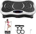 New Electric 3d Vibration Platform Exercise Machine Whole Body Workout Machine Fitness Adjustable Speed Remote Control With Touch Display Whole Body Workout Vibrating Fitness Platform Massager Loop Bands Home Training Equipment for Weight Loss Toning. 