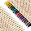 Panda Online 3PCS Double Head Tips Brush Twin Marker Pen Soft Tip Water Based Ink Blendable Vintage Color DIY Diary Journal INS Pens. 