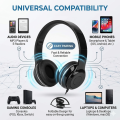 Pro-Studio Wired Over-Ear Headphones | Pure Audio No-Mic Headset | 3.5mm Universal Wired Connection with Ultra-HD Bass & Surround Sound | Foldable Ergonomic Headphone for Gaming, Music & Movies – One Click Pick. 