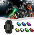 Universal Light for bike Rechargeable7Colors / Motorcycle Bike Flashing Light Recharge Modified Light Night Flying Signal Lamp LED Navigation Flash Light 1 Pcs. 