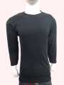 Winter Inner Round Neck T Shirt Full Sleeve For Men Pullover Stretchable Ribbed Cotton & Lycra - Stay Warm And Comfy With A Winter Inner T-Shirt. 