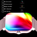 +3pc Square Smart Watch Women Men Smartwatch Touch Dial Calls Music Smartclock For Android IOS Fitness Tracker Sport Smart-watch Nightmaree. 