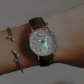 Simple Fashion Ladies Wrist Watch/Luminous Leather Strap Quartz Watch/Student. 