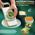5 in 1 Multifunctional Stainless Steel Vegetable Cutter & Mandoline Slicer, Grater, Interchangeable Blades & Hand Protectors for Quick & Easy Kitchen Prep, Perfect for Onion, Potato, Salad & More – Compact & Efficient Gadget Ramzan Special - Malahim Store. 