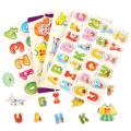 Montessori Materials Sensorial Vehicles Puzzle Educational Wooden Toys For Children Early Learning. 