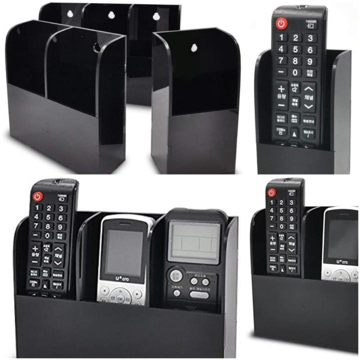 TV Air Conditioner Remote Control Holder Case Wall Mount Organizer
