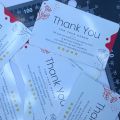 10pcs, Thank you cards for small business, assorted color & design.. 