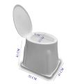 Portable Toilet to Western Convertor | Toilet stool For Elderly Disabled Person | Toilet Commode for patients | Portable Toilet Seat for Adult, Kids and Handicap People (White). 