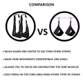 Sports Factory Ab Straps for Men & Women Abdominal Muscle Builder Slings for Home Gym Pull Up Bar Core Abs Strength Trainer Stimulator Fitness Exercise Workout Equipment. 