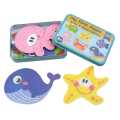 Wooden Puzzle Games 6-in-A-Box! Jigsaw Puzzles for Kids. 