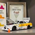 🚀 Jinlifang 1:24 Nissan Skyline GTR R34 Wide Body Diecast Model Car | Alloy Modified Sports Car with Sound, Light & Pull-Back Action | JDM Collector's Edition Toy Gift for Car Enthusiasts & Kids ✨🔊💡. 
