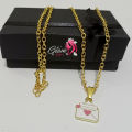 Love Letter Pendant Necklace for Girls women & Friends with FREE GIFT BOX. 