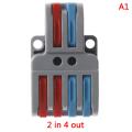 Mini Fast Wire Connector Push-in Conductor Terminal Block PCT-222 SPL-62/42 Encounter. 