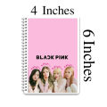 Black pink customized photo diary in 4x6 inches with 20 Pages with your own photos l Black pink diary. 