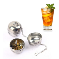 Stainless Steel Mesh Tea Ball Strainer Filter Infuser Chain Style. 