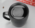 Coffee Travel Cup / Mug With Lid Spoon (Stainless Steel) BORREY Coffee Mugs Creative  Coffee Mug Warmer With Handle Metal Tea Cup 300-ml. 