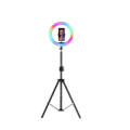 MJ33 RGB LED Soft Ring Light 33CM (13-inch) With Phone Holder USB Plug Include Stand. 