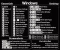 Computer Reference Keyboard Shortcut Sticker Adhesive For Windows PC Laptop Desktop. 