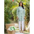 Salitex Stitched 1 Piece Printed Kurta Shirt For Girls And Women Cotton Viscose Ready To Wear - Collection: Casual Pret - Design Sku: Cps23De003L. 