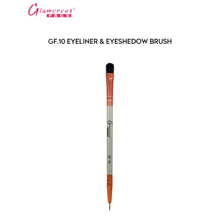 Glamorous Face Double Ended Eyebrow & Eyeliner Brush, Easy Application Gf-10