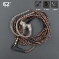KZ Replaceble Cable KZ Wire With 3.5mm 2Pin 0.75mm Connector Oxygen Free Copper Wire For KZ ZST EDX ZSN PRO TRN MT1. 