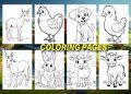 90 Cute Farm Animal Coloring Pages Kids. 