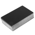 100PCS Black Aluminum Alloy Card Metal Business Card 0.2mm Thickness. 