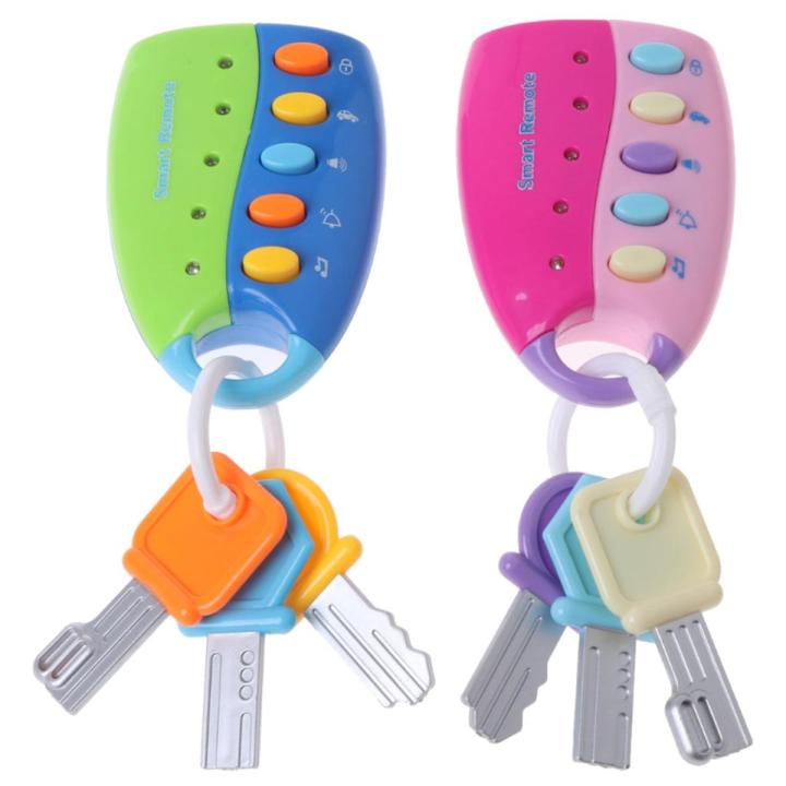 Baby Toy Musical Car Key Toy Smart Remote Car Voices Pretend Play Education Toy