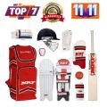 hard ball cricket kit MRF. 
