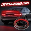 Universal Rear Car Spoiler Led Kit Light Trunk Lip - Flow Turn Signal ~ Trunk Spolier Light - 130cm - 12V. 